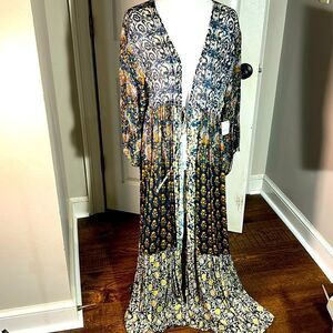 Free People Fabulous NWT MAXI DUSTER. One Size. WT241